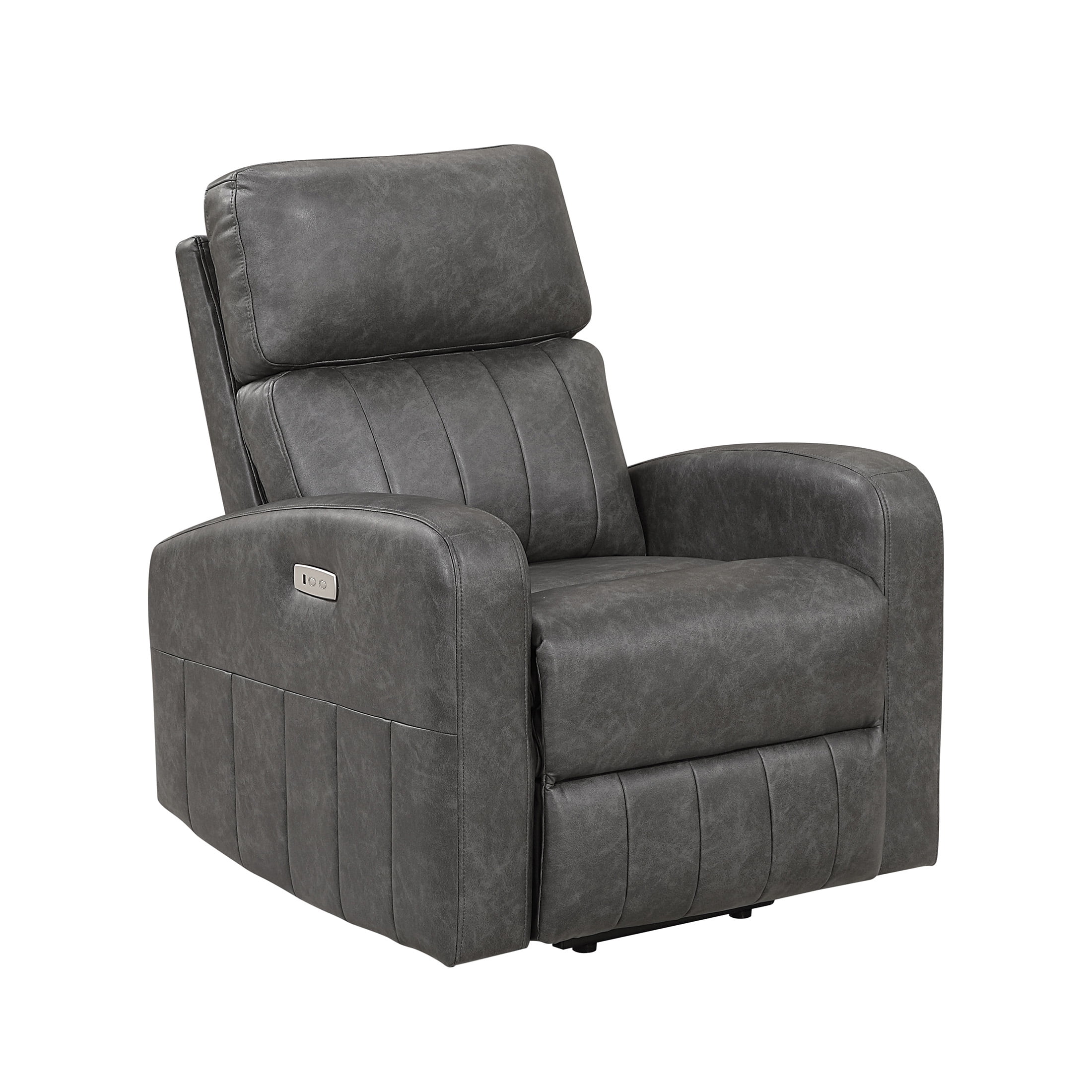 OakvillePark Evorix Faux Leather Power Lift Chair, Gray