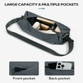 thumbnail image 3 of WATERFLY Unisex Large Capacity Travel Hiking Nylon Cross-Body Shoulder Bag,Gray, 3 of 7