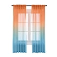 thumbnail image 2 of ux Linen Ombre Sheer Cortinas Voile Semi Sheer Cortinas para Dormitorio Sala de estar Juego de, 2 of 8