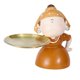 thumbnail image 1 of Bandeja organizadora de almacenamiento con figuras de niña nórdica, estatua, manualidades, decoración para fiestas naranja, 1 of 8