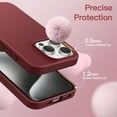 thumbnail image 5 of JETech Silicone Case for iPhone 15 Pro Max 6.7-Inch, Silky-Soft Touch Full-Body Protective Phone Case, Shockproof Cover (Maroon), 5 of 6