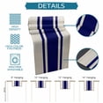 thumbnail image 6 of Navy Blue Stripes Table Runner - 70 Inch Long Geometric Vintage Country Simple Cotton and Linen Blended Dress Scarves Farmhouse Table Runner for Kitchen Dining, Coffee Table, 13" x 70", 6 of 8