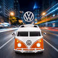 thumbnail image 4 of TLSUNNY 6V Kids Ride On Car, Licensed VW Bus, Electric Vehicle with Lights, Battery Powered Driving Toy, Ideal Gift for Kids, Orange, 4 of 9