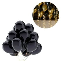 FELTECHELECTR 12Pcs 12Inch Latex Balloons Black for Birthday Party Decorations