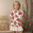 thumbnail image 5 of BRGZLK Kids Hawaiian Outfits Short Sleeve Tops Boys Girls Summer Trendy Graphic Blouse Loose Round Neck Versatile T-Shirt Red 7-8 Years, 5 of 7