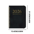 thumbnail image 3 of 2025 Schedule Book A5 Coil Notebook | Leather Strap Planner with Self-Discipline Goal Card | Portable Daily Organizer for Students Professionals | Customizable Printed Diary, 3 of 5