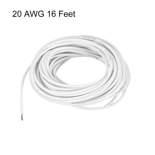 Buy Silicone rubber electrical wire kit 20 gauge/AWG tinned copper 300V  solid single core electric wire cable hook up wires CBAZY Online at  desertcartKUWAIT