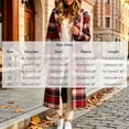 thumbnail image 4 of Jewelreauty Womens Plaid Long Overcoats, Hooded Long Sleeve Wool Blend Peacoat Calf Length Winter Fall Jackets (XL, Red), 4 of 8