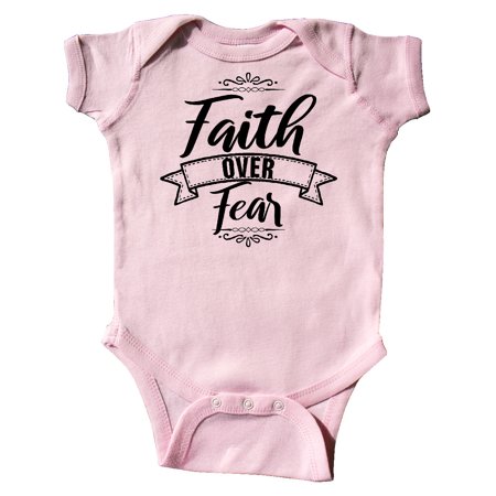 

Inktastic Cancer Awareness Faith Over Fear Gift Baby Boy or Baby Girl Bodysuit