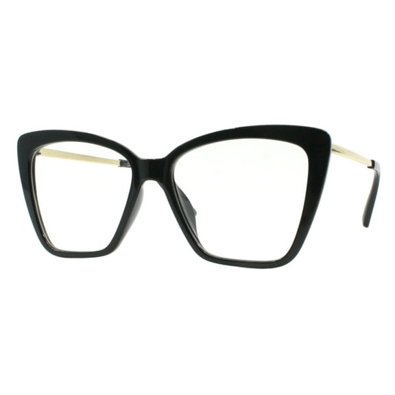 Womens Blue Light Blocking Glasses Square Butterfly Shape UV 400 Black