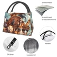 thumbnail image 4 of Fotbe Animal Filled Noahs Ark Bolsa Térmica Portátil con Estampado, Bolsa de Entrega de Alimentos Aislada, Bolsa Reutilizable de Gran Capacidad para Comidas y Supermercado, 4 of 6