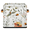 Multicolor 4, variant on CURLYOOT Flowers Ladybugs Cube Storage Bin 11 Inch Fabric Storage Cube for Shelves Decorative Red Ladybugs Foldable Basket with Leather Handle for Closet Shelves Organizer