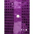 thumbnail image 5 of vastwit Mens 70s Sequins Disco Dance Shirt Long Sleeve Button Down Shirt for Party Club Purple L, 5 of 6