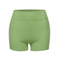 thumbnail image 2 of A2Y Women's Basic Solid Premium Cotton High Rise Bike Shorts Sage 4XL, 2 of 5