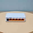 thumbnail image 3 of Extenseur de Réseau POE 5 Ports 100Mbps Répéteur Support IEEE802.3af/At/Bt 100m pour POE Switch NVR IPC, 1 * 5 Ports 100Mbps POE Extenseur, Blanc, 3 of 6
