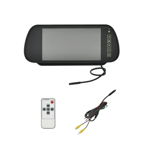 MJDOUD 7 Inch Rear View Mirror Monitor with Camera Rearview Mirror for Car Parking Backup Camera 7" TFT LCD HD Screen Universal ,Easy to Install