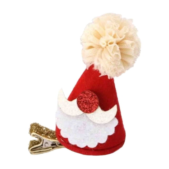 Décorations de Noël, Petits Chapeaux et Jupes à Sequins Rouges, Pinces à Cheveux de Noël