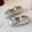Silver, variant on LvhaoGJOB Mary Jane Flats for Kids Elegant Style mary jane flats Comfortable Fit kids mary jane flats Flexible Flat Sole girls shoes All Season Special Occasions Footwear