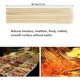 thumbnail image 4 of 100 piezas de brochetas de madera, palitos de brochetas de bambú de 4mm * 40cm, brochetas para frutas, cócteles, barbacoa y verduras Vhermosa MZQ-1294, 4 of 6