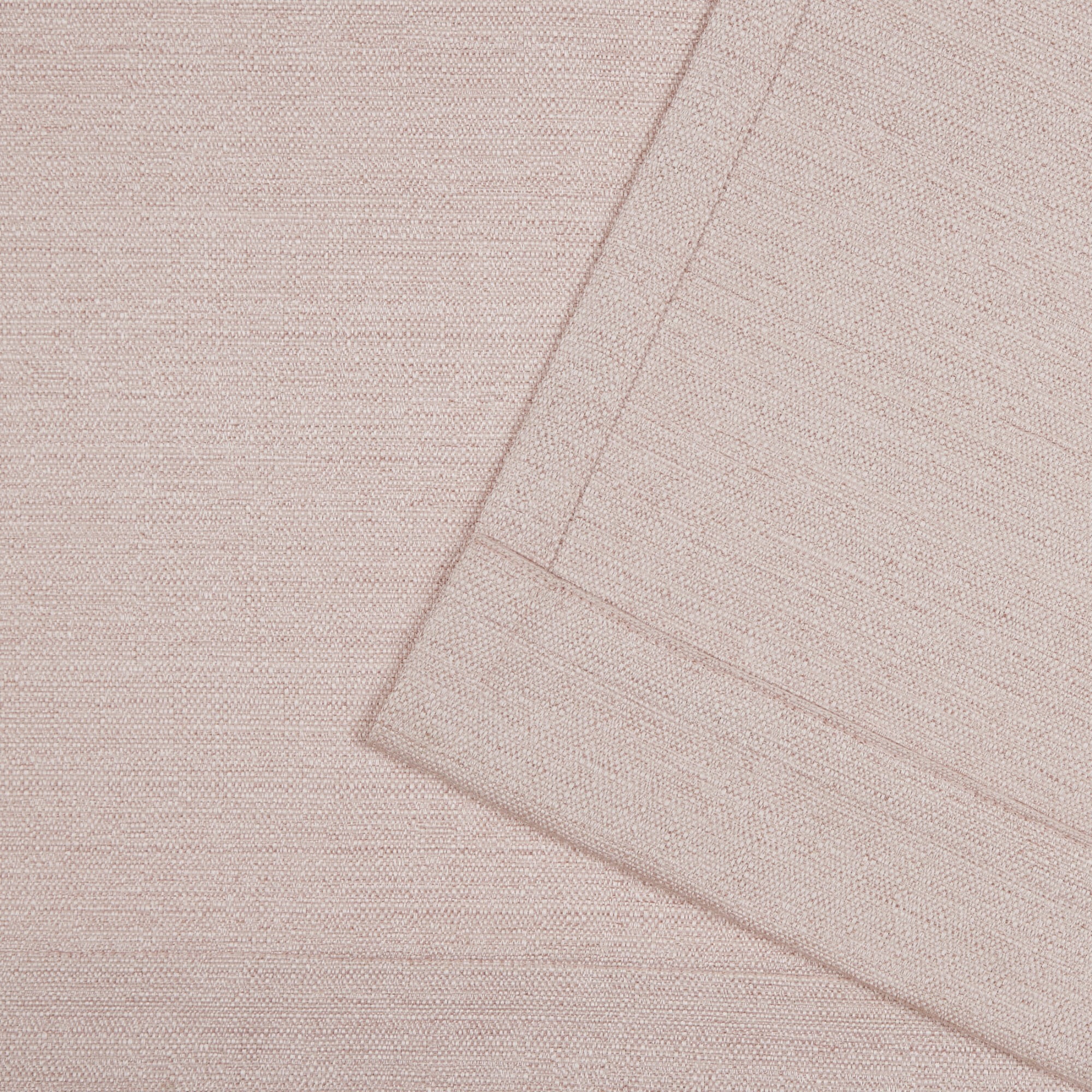Nicole Miller Mellow Slub Textured Hidden Tab/Rod Pocket Top Light Filtering Curtain Panel Pair, 54"x96", Blush