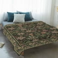 thumbnail image 4 of Sage Green Floral Boho Blanket Soft Cozy Warm Throw Blanket for Couch, Plush Fuzzy Flannel Fleece Blankets for Sofa, Ethnic Tribe Abstract Art Flower Bed Blankets Lightweight Gifts for Women, 30"x40", 4 of 9