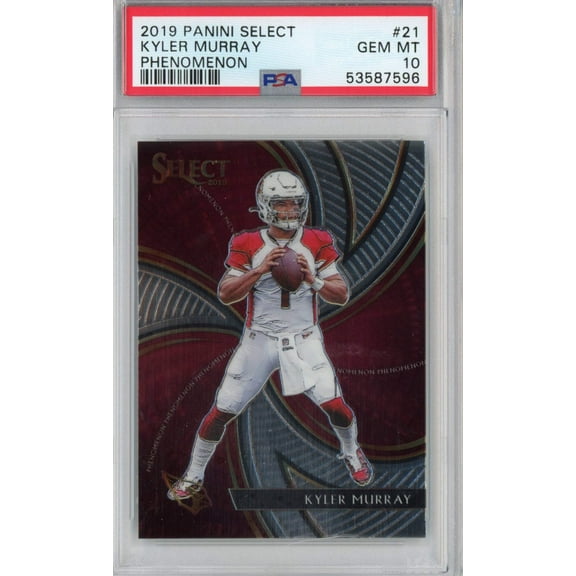 Graded 2019 Panini Select Kyler Murray #21 Rookie Phenomenon RC Football Card PSA 10 Gem Mint