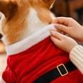 thumbnail image 5 of Pet Christmas Costumes, Xmas Santa Outfit With Santa Hat, Soft Warm Pet Apparel, Easy On And Off Pullover Design, Great For Holiday Photos And Festive Gatherings,XL, 5 of 7