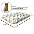 thumbnail image 2 of Animals Pet Bed, Natural Theme Colorful Butterflies Pattern Flying Insect Motifs, Resistant Pad for Dogs and Cats Cushion with Removable Cover, 24" x 39", Yellow Violet Blue and White, by Ambesonne, 2 of 4