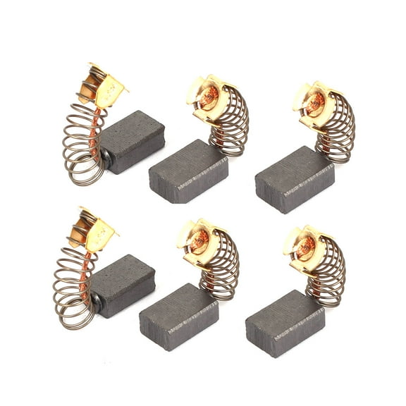 6 Pcs Replacement Motor Carbon Brushes 15mm x 10mm x 6mm for Electrical Motors