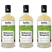 Hella Cocktail Co. Habanero Margarita Premium Cocktail Mixers, 750ml (3 Bottle Set)