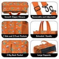 thumbnail image 3 of Teacher Tote Bag,Orange Cartoon Dinosaurs Rockets Planets Pattern Teacher Utility Tote Bag,Large Work Tote Bags for Women with Multiple Pockets,Top Zipper Closure,13.8x10.6x6.7 Inch, 3 of 5