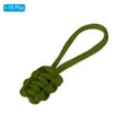 thumbnail image 3 of Uxcell Zipper Pulls Replacement Extension Cord Handle Fix Pull Tab Fixer Slider Head Repair Kit Olive Green 10 Pack, 3 of 5