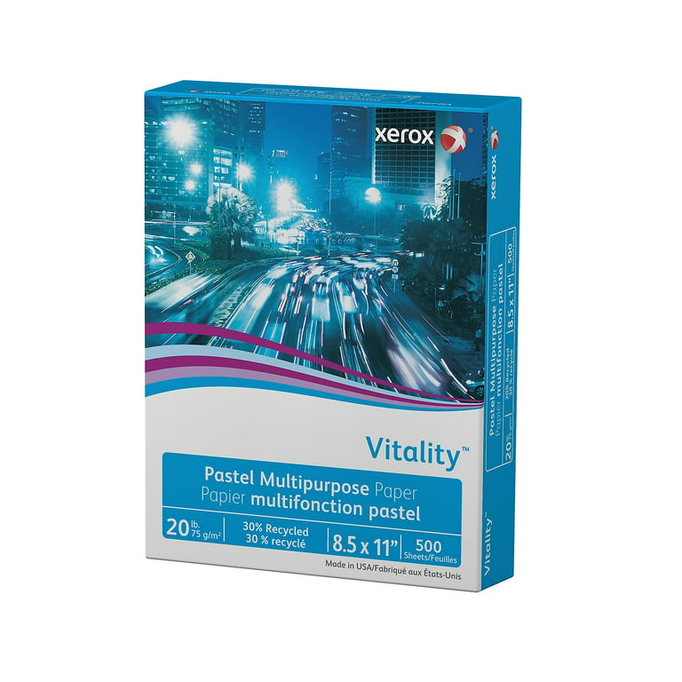 Xerox Vitality Colors Colored Multi-Use Print & Copy Paper, Letter Size,  Ivory