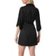 thumbnail image 3 of INSPIRAR CHIC Conjunto de Camisón de Satén de 2 Piezas para Mujeres con Bata, Lencería de Cami de Encaje, Bata de Novia, Conjunto de Pijama de Seda S Negro, 3 of 6