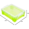 thumbnail image 3 of Green Stacking Crayon Box by Simply Tidy - Plastic Storage Containers for School Supplies, Sewing and Crafts - Bulk 36 Pack, 3 of 6