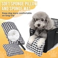 thumbnail image 5 of YMWVH Black Console Pet Car Seat, Armrest Booster Seat for Small Pets, Anti-Collapse with Soft Cushion and Safety Belt, Supports up to 11lbs, 5 of 7