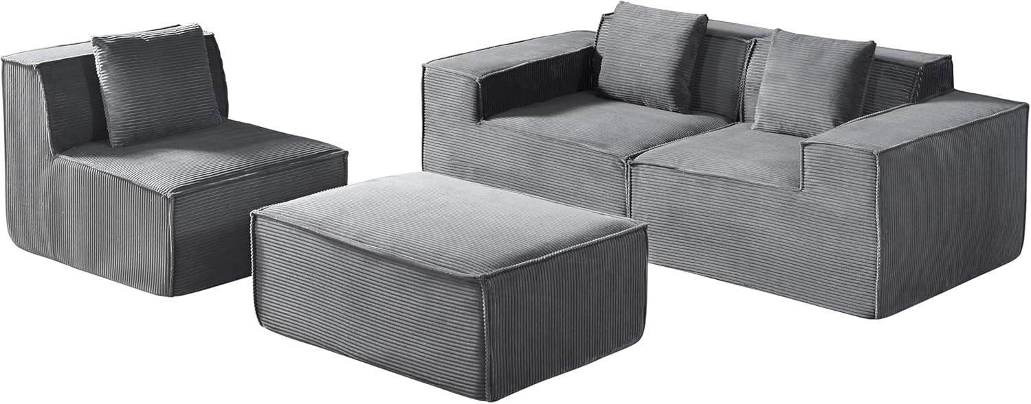 L shape modular sectional sofa
