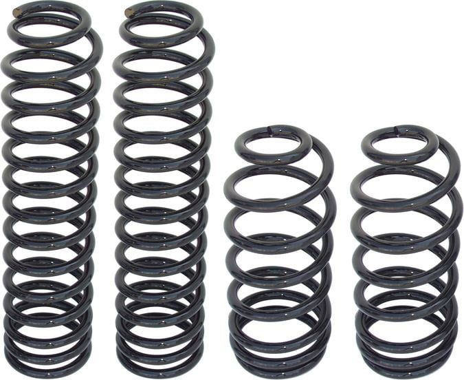 NEW CURRIE JEEP 4" LIFT COIL SPRINGS,SET OF 4,9706 JEEP WRANGLER TJ,LJ