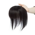 thumbnail image 4 of MY-LADY Silk Mono Base Clip in Topper 100% Remy Human Hair Extensions Women Toupee Hairpiece with Bangs for Thinning Hair, 4 of 10