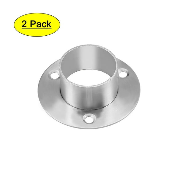 Uxcell 1.5" Pipe Dia 304 Stainless Steel Wardrobe Rail Support Bracket, 2 Pack
