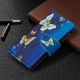 thumbnail image 4 of Dteck Case For Samsung Galaxy A01 (5.7 inches) 2020 Released, Magnetic Patterned Leather Wallet Zipper Card Holder Stand Shockproof Protective Case Cover,Gold Butterfly, 4 of 5