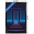 thumbnail image 3 of Geometric Neon Wall Poster, 14.725" x 22.375", Framed, 3 of 6