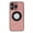 Pink, variant on ELEHOLD Slim Magnetic Case for iPhone 14 Pro Max,PU Leather Stylish Logo View Window Camera Lens Protection Compatible with MagSafe Anti-Scratch Shockproof Case,Grey