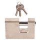 thumbnail image 5 of 2 Pcs Horizontal Padlock Rectangular Anti Theft Waterproof Shear Proof Security Padlock with 6 Keys for Door Drawer, 5 of 5
