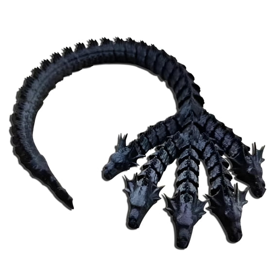 Clearance Desktop Ornament under $5,3D Printing Five Head Dragon Crystal Dragon Decoration Hand Toy Dragon Egg