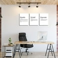 thumbnail image 2 of Office Decor - Hustle Quotes Execute Prints, d Canvas Wall Art Grind Quote, Office Wall Art, Black Large Poster, Positive MotivationalPrints, Inspirational Print (F-3pcs,12x16inchx3pcs), 2 of 7