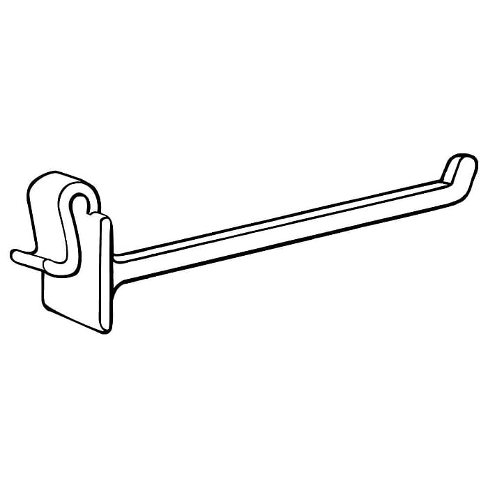 Pack of 650 8 Length 8 Length White GFN FFR Merchandising 7208503003 OWS Hook with Scan Plate for Corrugated/Wire Pack of 650 8 Length 8 Length White GFN FFR Merchandising 7208503003 OWS Hook with Scan Plate for Corrugated/Wire