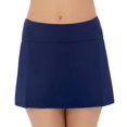 thumbnail image 1 of Women's Christina ZZ6048 Solid Skirted Brief Swim Bottom (Navy 8), 1 of 3