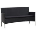 thumbnail image 2 of vidaXL Patio Furniture Set 5 Piece Patio Sectional Sofa with Table Poly Rattan, 2 of 11