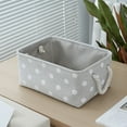 thumbnail image 2 of SLYNSHome Storage Bins for Closet Organizers and Storage Baskets with Rope Handles Decorative Collapsible Baskets for Organizing Clothes Toy Nursery - 14x10x6.3 inch (Gray), 2 of 7